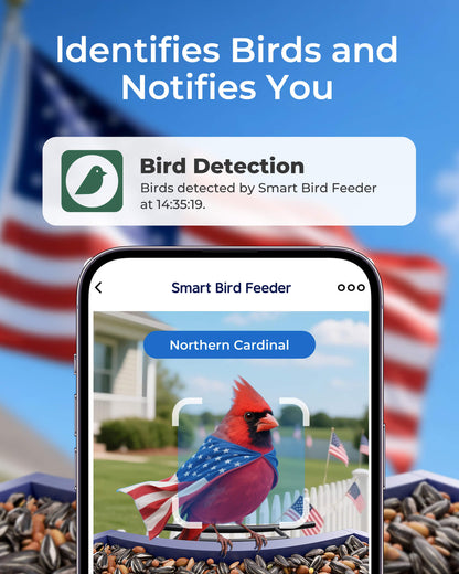 American Flag Bird Feeder