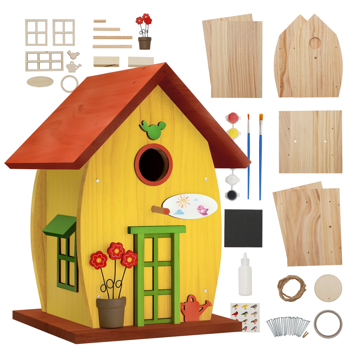 Wooden DIY Bird House