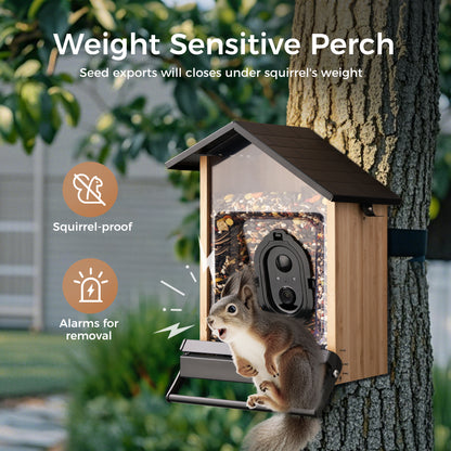 Bamboo Squirrel-Proof Bird Feeder