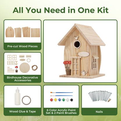 Wooden DIY Bird House