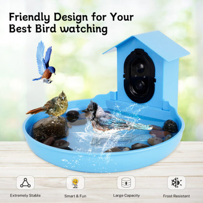 TT Nature Solar Smart Bird Bath with AI Camera