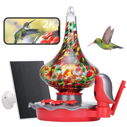TT Nature Glass Hummingbird Feeder Pro with Camera
