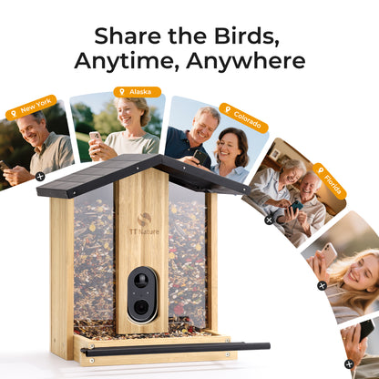 TT Nature AI-Powered Bird Feeder with Camera