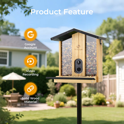 TT Nature AI-Powered Bird Feeder with Camera